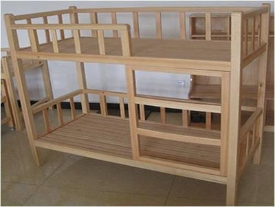 幼儿园大班床,陕西幼儿园木床定制,幼儿园木制幼儿床